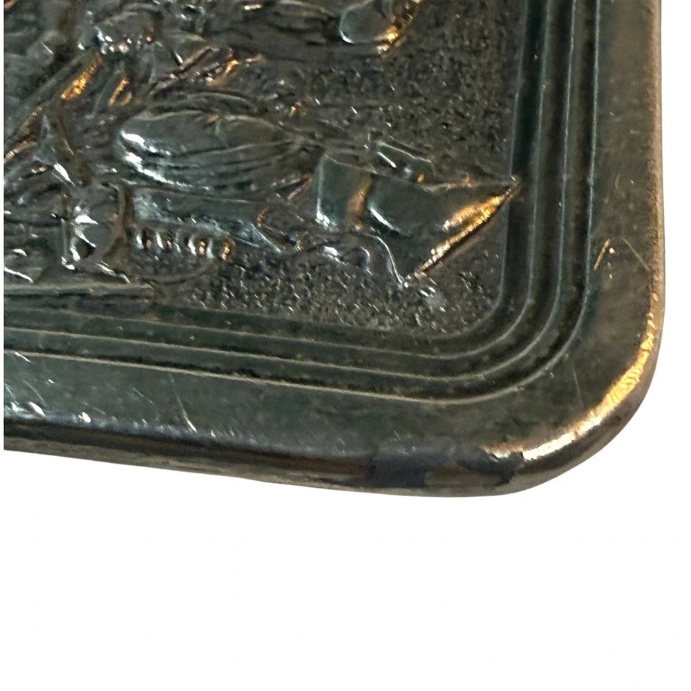 Vintage Baron Buckles Gargoyle‎ Skull Belt Buckle Made USA Gothic Fantasy Biker